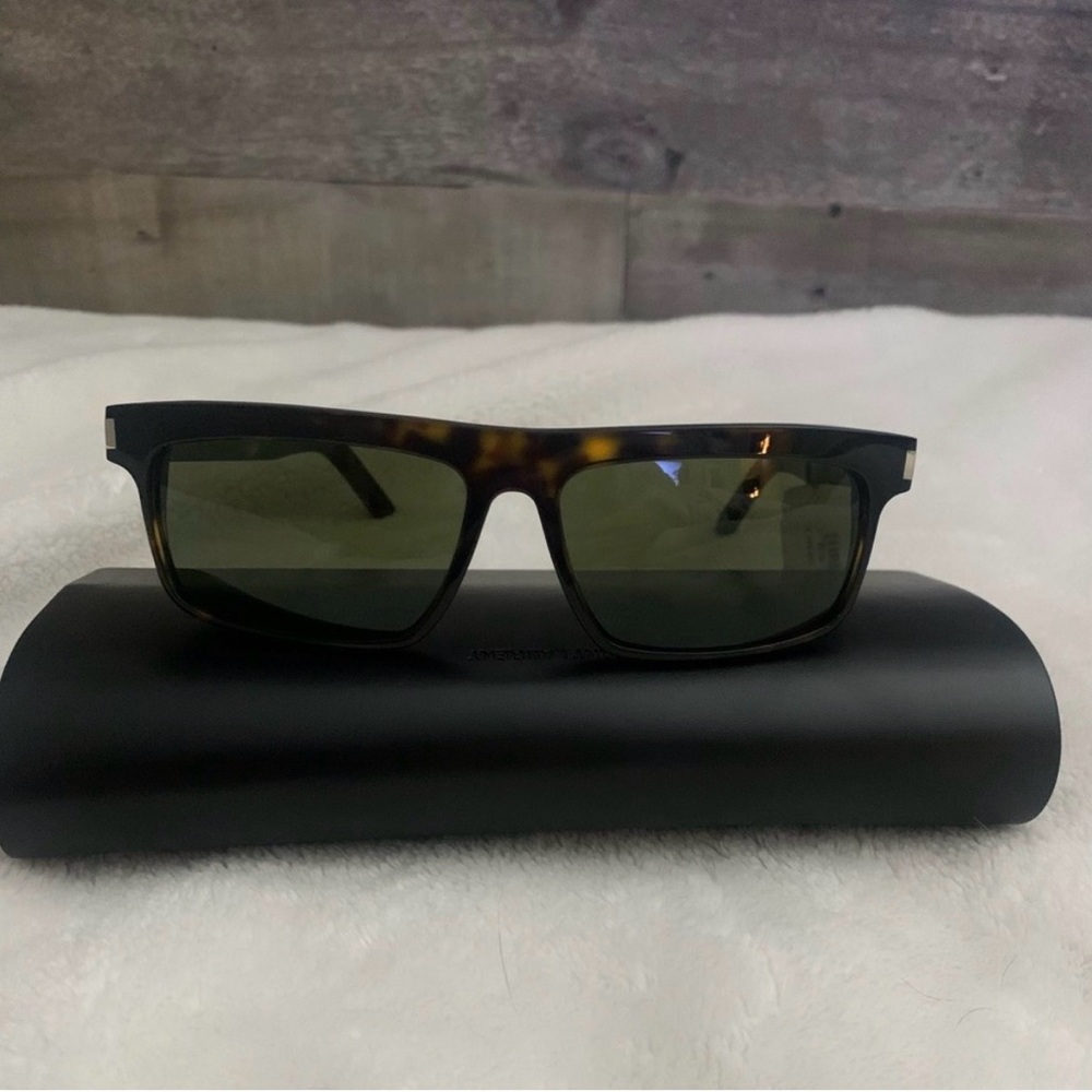 NWT Saint Laurent SL 246 - 002 Havana Sunglasses & Case - Picture 7 of 10